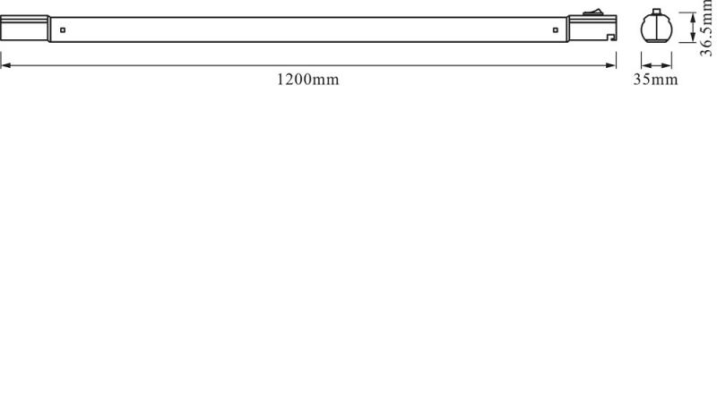 120 cm OSRAM TubeKIT LED Unterbauleuchte 19W 4000K universalweißes Licht mit Netzstecker und Schalter