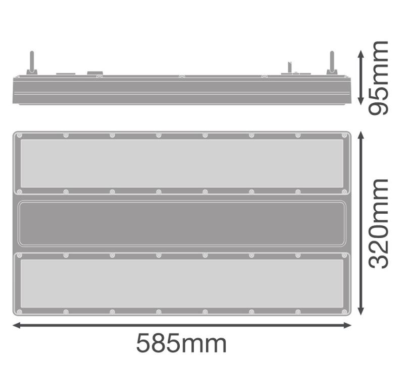 Ledvance LED Hallenleuchte HIGH BAY FLEX DALI -  HB FLEX DA P 240W 70 840 WT