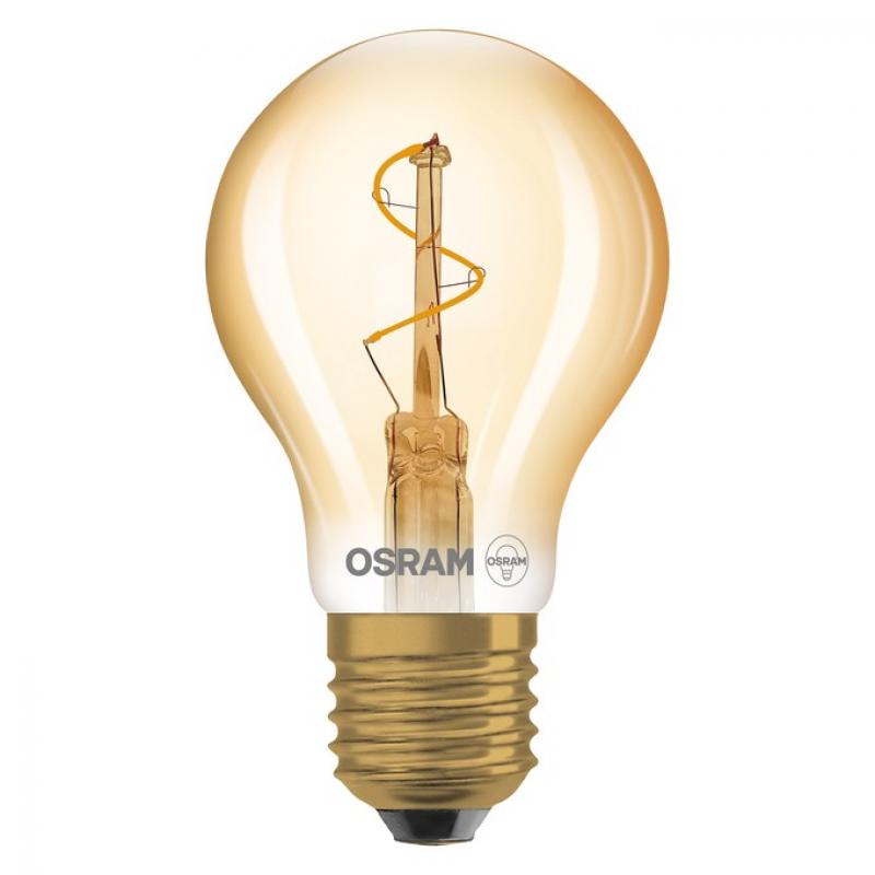 OSRAM VINTAGE 1906 LED Classic A Lampe Spiral Filament 1,8W 822 E27 Gold