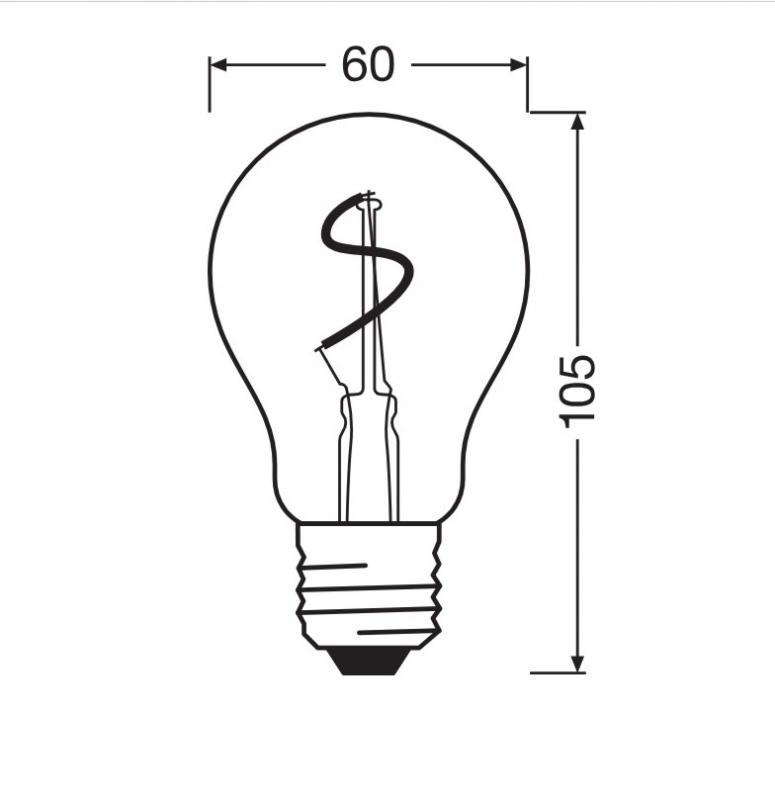 OSRAM VINTAGE 1906 LED Classic A Lampe Spiral Filament 1,8W 822 E27 Gold
