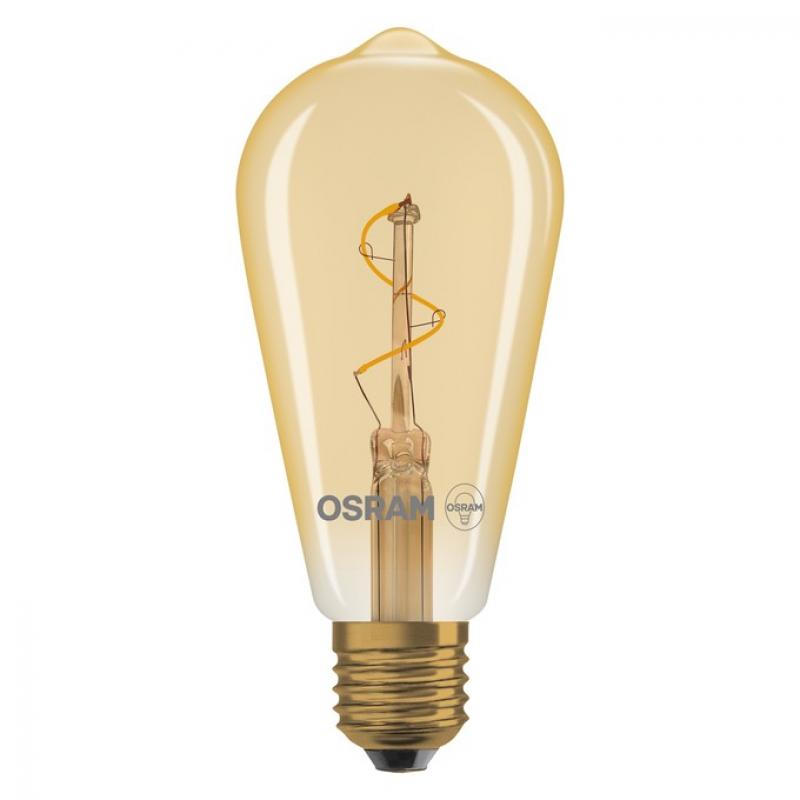 OSRAM E27 Lampe Vintage 1906 LED Edison Spiral Filament 1,8W 2200K Gold