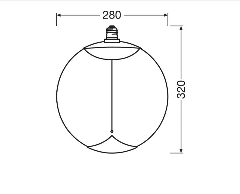 VINTAGE 1906 LED große dekorative Glühlampe 12W 818 E27 dimmbar Filament Magnetic Smoke