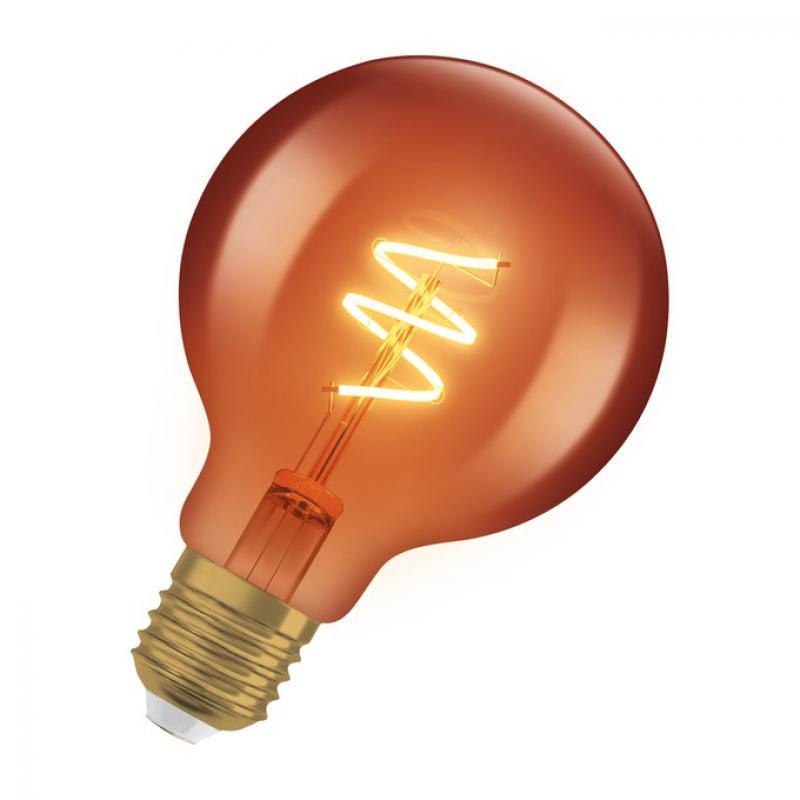 OSRAM E27 Lampe Vintage 1906 LED Classic Slim Filament Globe DIMMABLE 3W 1800K Copper