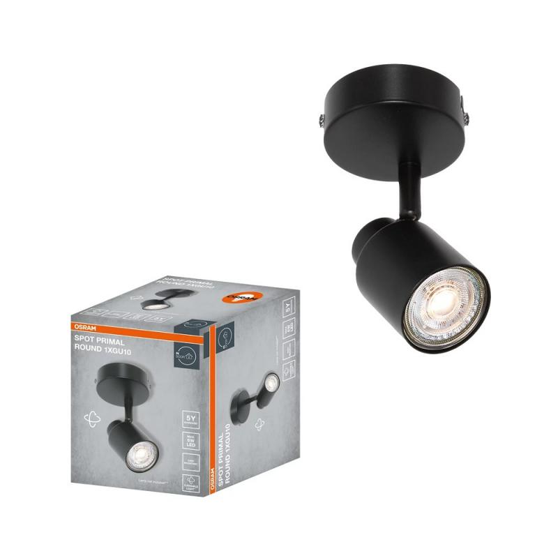 OSRAM GU10 STRAHLER WANDLEUCHTE DECKENLEUCHTE SCHWARZ 1-FLAMMIG