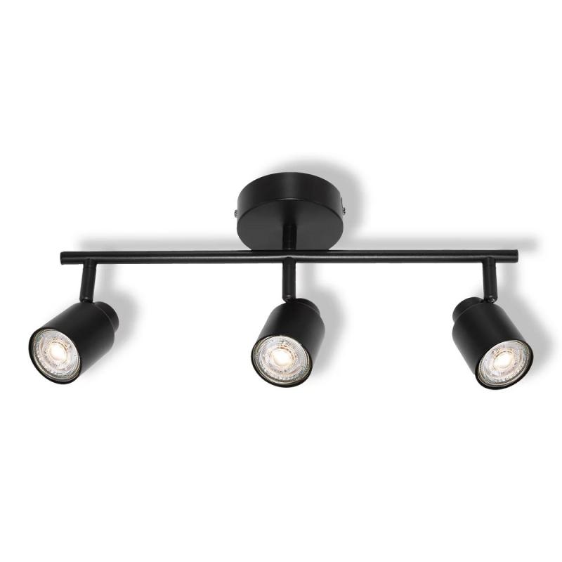 OSRAM GU10 STRAHLER WANDLEUCHTE DECKENLEUCHTE SCHWARZ 3-FLAMMIG