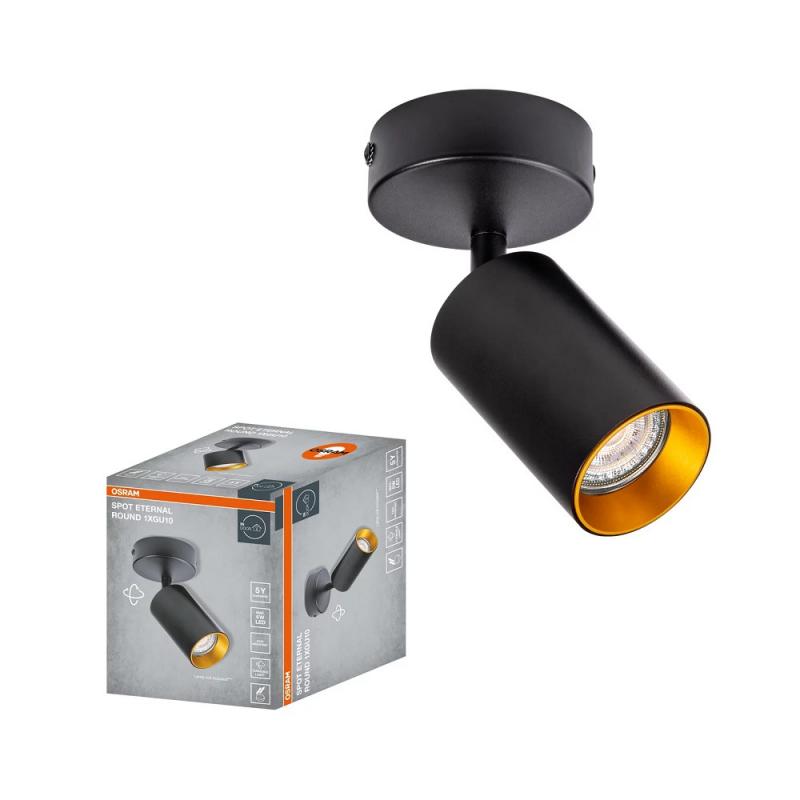 OSRAM LED SPOT ETERNAL BLACK AND GOLD 1XGU10 ROUND