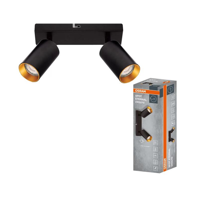 OSRAM LED SPOT ETERNAL BLACK AND GOLD 2XGU10