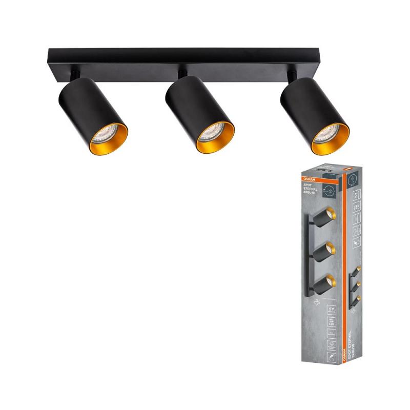 OSRAM LED SPOT ETERNAL BLACK AND GOLD 3XGU10