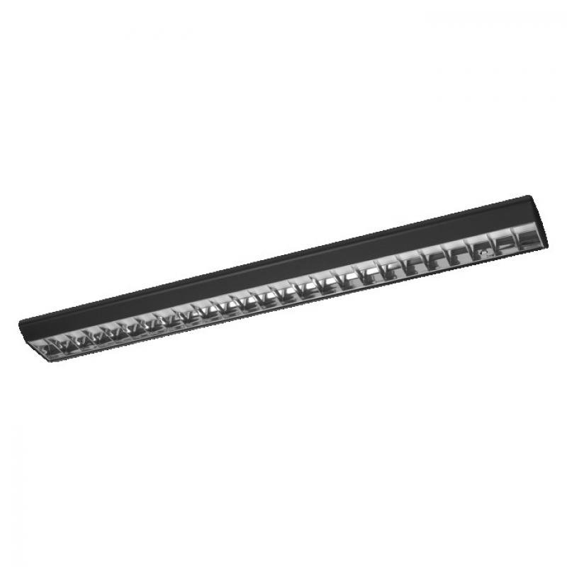 OSRAM Office Line Grid Curve Deckenleuchte 120cm 40W 4000K Click-DIM Schwarz