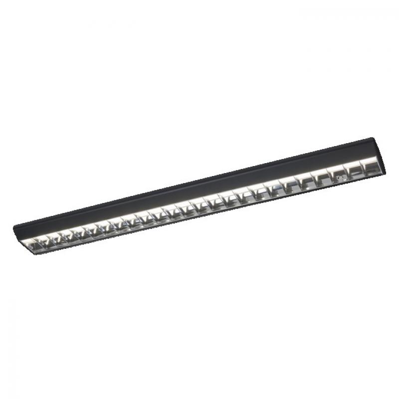 OSRAM Office Line Grid Curve Deckenleuchte 120cm 40W 4000K Click-DIM Schwarz
