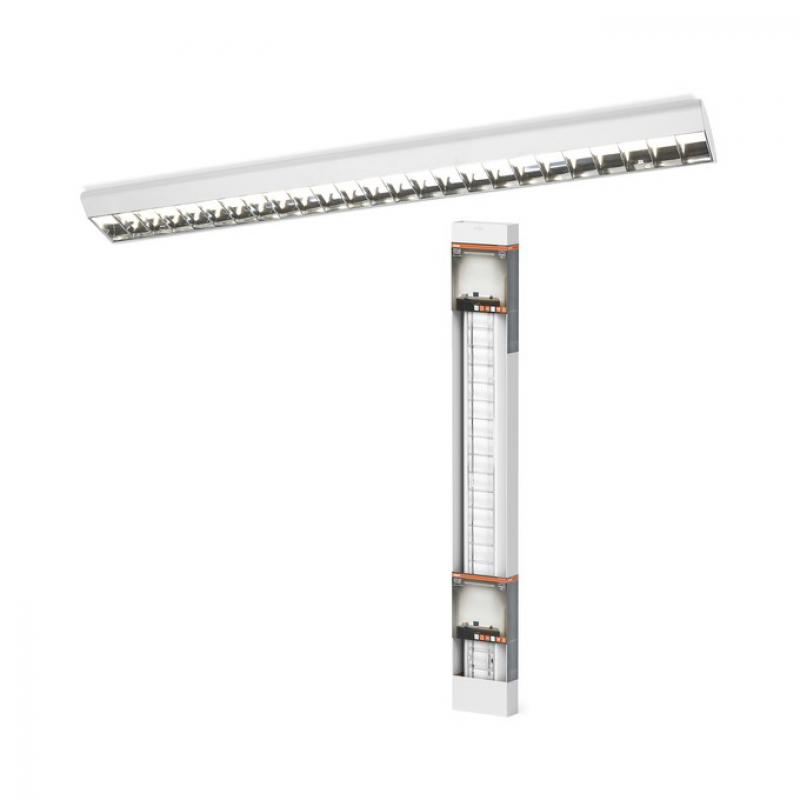 OSRAM Office Line Grid Curve Deckenleuchte 120cm 40W 4000K Click-DIM Weiß