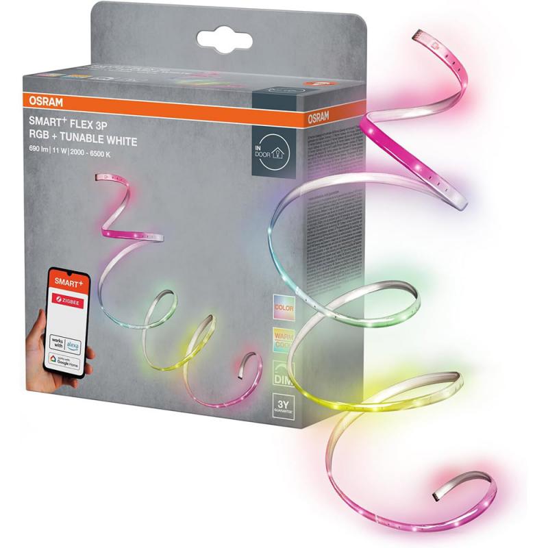 180cm  OSRAM SMART+ Flex ZigBee LED-Streifen RGBW Farbwechsel - dimmbar & erweiterbar