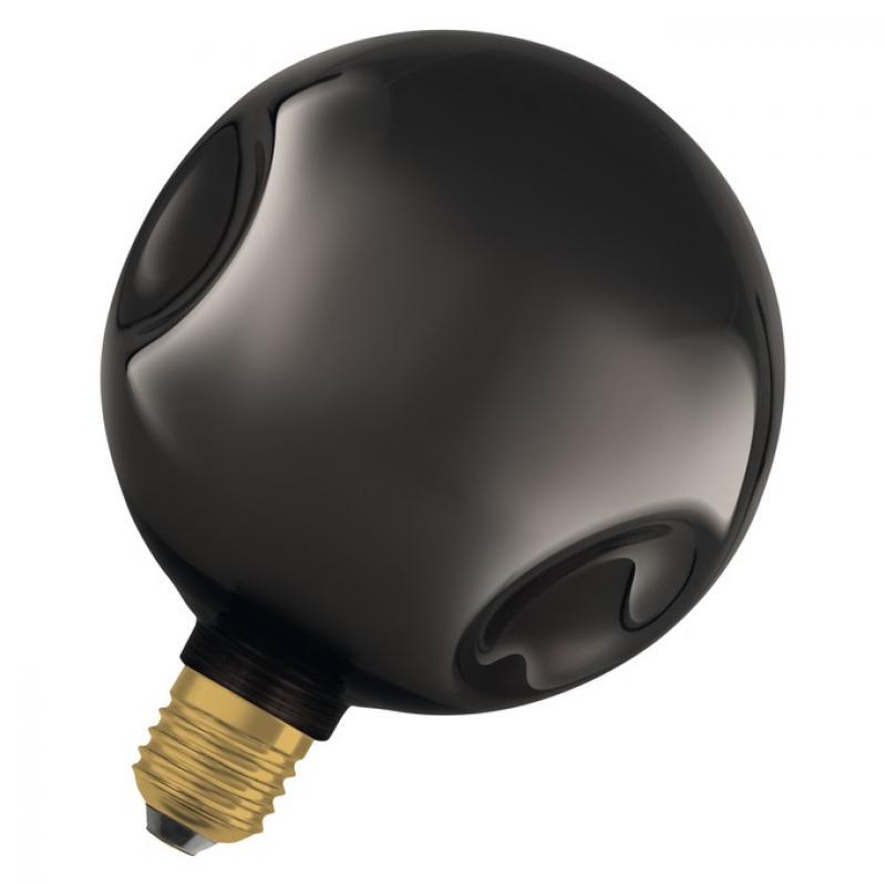 OSRAM DECOR LED Flat Lamp 3,5W 827 E27 Electro Glass Medium Black nicht dimmbar