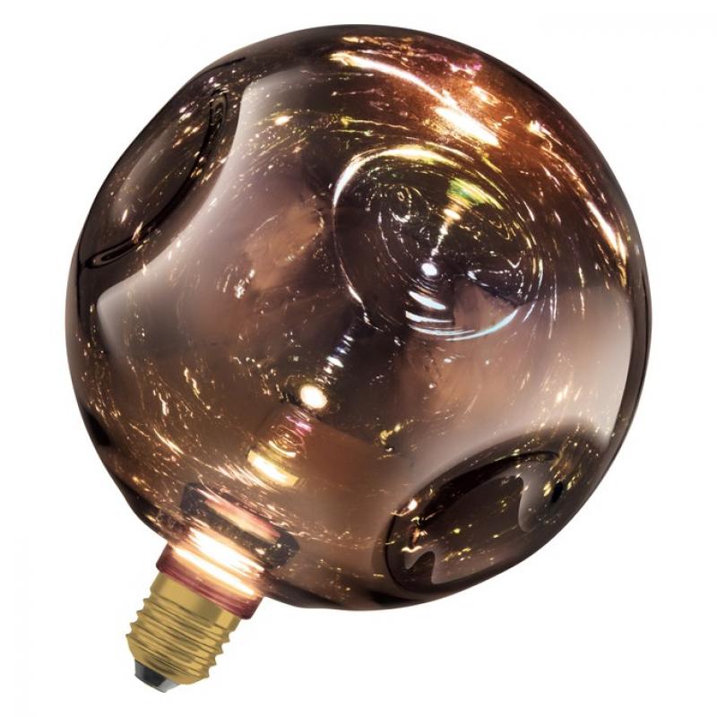 OSRAM DECOR LED FLAT Lampe 3,5W 827 E27 IN ELECTRO GLASS LARGE BLACK 2700K nicht dimmbar