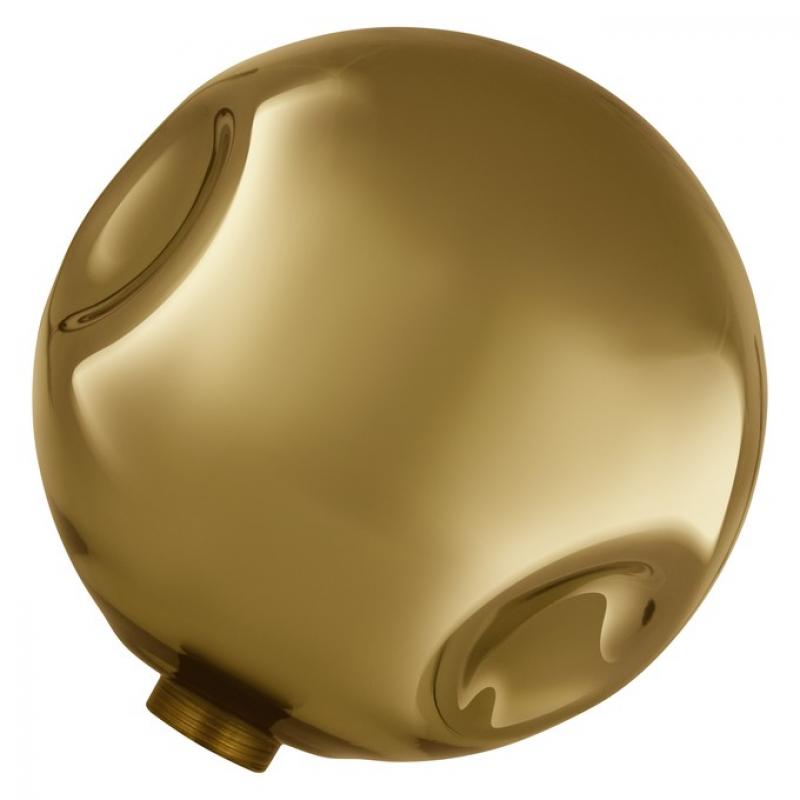 DECOR LED FLAT LAMP 3,5W 827 E27 IN ELECTRO GLASS LARGE GOLD 2700K nicht dimmbar