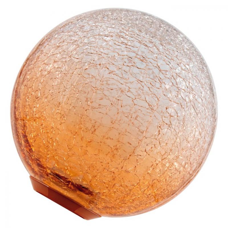 OSRAM DECOR LED Flat Lamp 3,5W 827 E27 Cracked Glass Round Orange nicht dimmbar