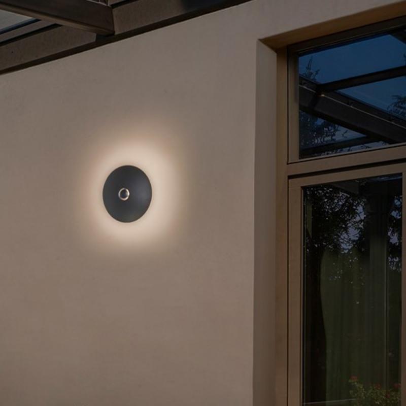 OSRAM ENDURA Style USB Magnet CCT DIM IP44 Dark Grey Akku Außenwandleuchte