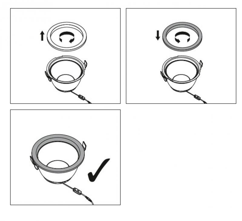 LEDVANCE DOWNLIGHT COMFORT EXTENSION RING -  DL CMFT EXT RING D190 weiß