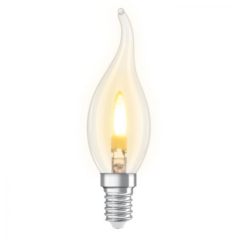 OSRAM E14 LED Classic BA35 Flame 1W 1800K 20lm klar – Flammeneffekt Lampe