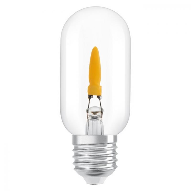 OSRAM E27 LED Flame Stick 1W 1800K 20lm klar – Flammeneffekt Lampe