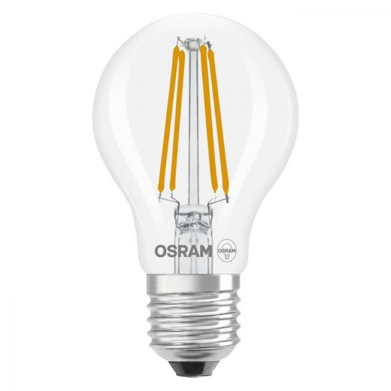 OSRAM LED Classic A 75 Filament DIM Energy Efficiency Class A 5W 840 E27 Klar 4000K 1055 lm 300° Kaltweiß