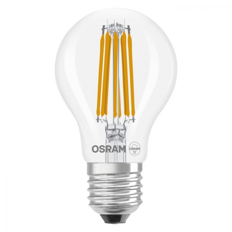 OSRAM LED Classic A 100 Filament DIM Energy Efficiency Class A 7.2W 840 E27 Klar 4000K 1521 lm 300° Kaltweiß