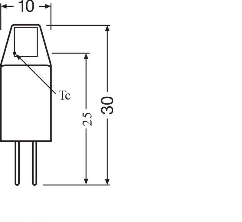 OSRAM G4 LED PIN Micro 10 260° 1W 927 Clear G4