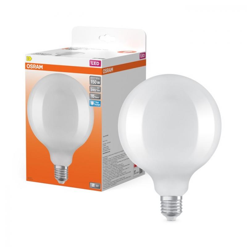 OSRAM E27 Lampe LED Star Globe125 17W wie 150W 6500K Matt Tageslichtweiß