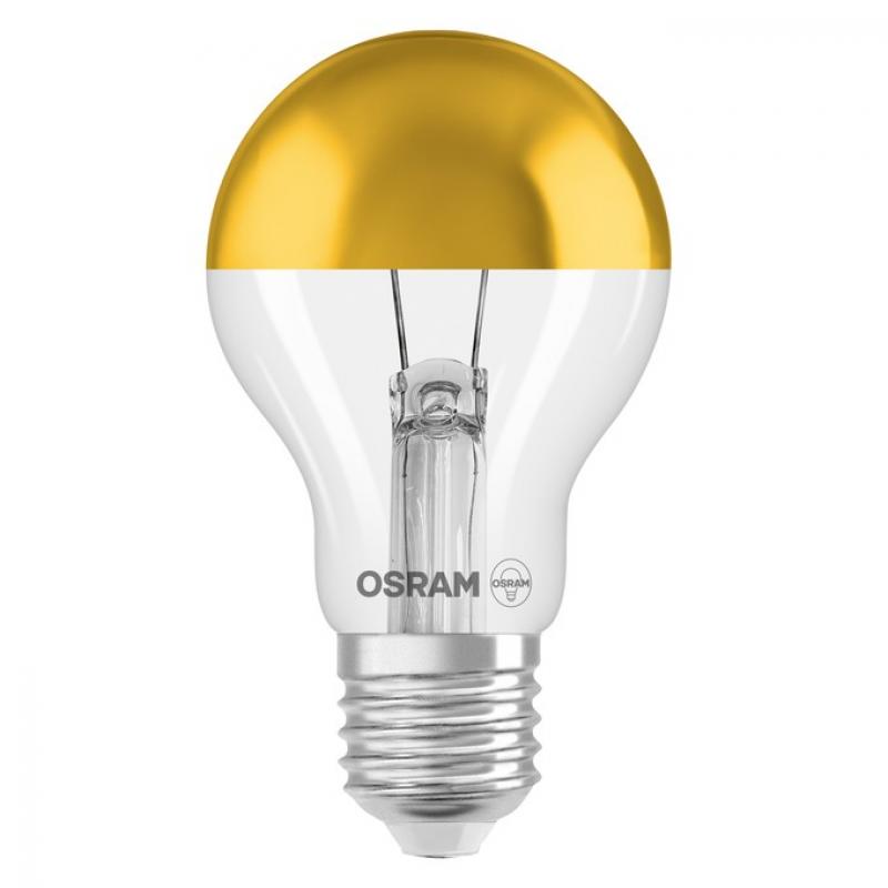 OSRAM E27 LED Superstar Classic A Mirror COB 7W warmweiß 700lm Gold – dimmbar