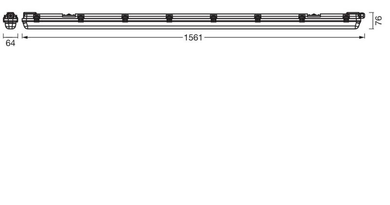 OSRAM Submarine PRO Advanced 150cm Sensor 27W 840 IP65 Feuchtraumleuchte
