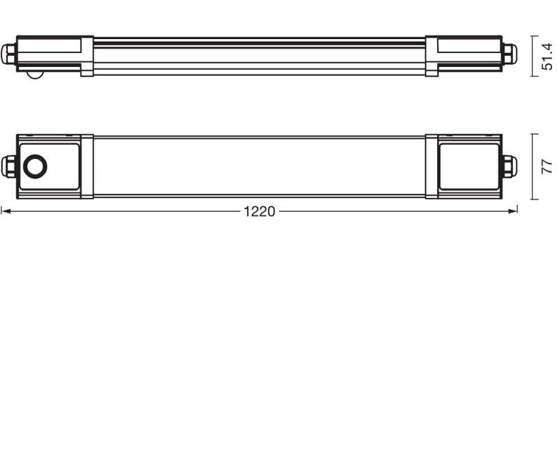 OSRAM Submarine Integrated PRO Special 60cm 18W EU Plug IP65 Feuchtraumleuchte
