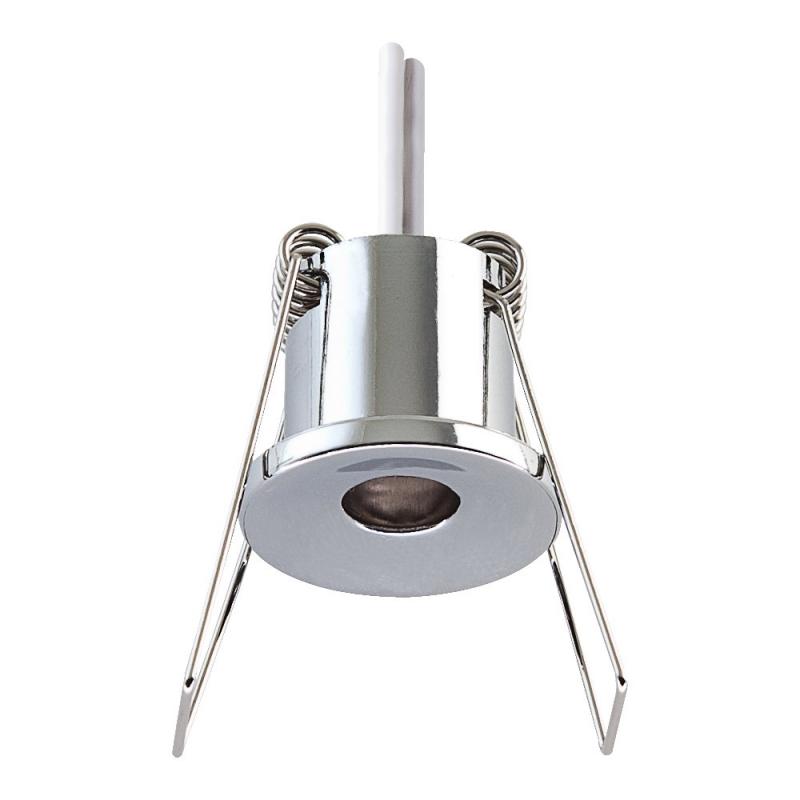 EVN Decken-Einbaustrahler für Niedervolt G4 Leuchtmittel rund chrom IP20 12V EinbauØ25