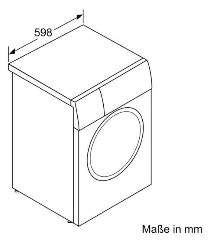 BOSCH Waschmaschine 9kg Frontlader 1400U AquaStop WGB244040 in Weiß EEK A mit Iron Assist Home Connect