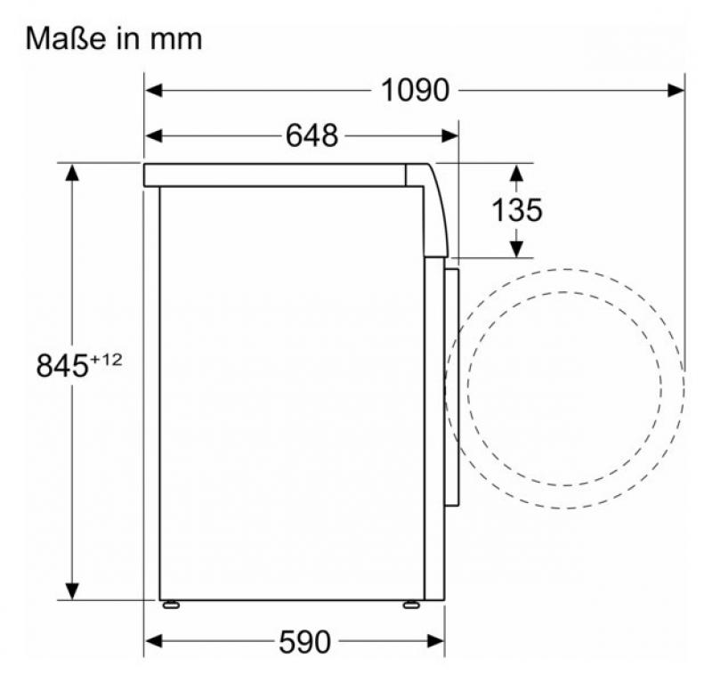 BOSCH Waschmaschine 9kg Frontlader 1400U AquaStop WGB244040 in Weiß EEK A mit Iron Assist Home Connect