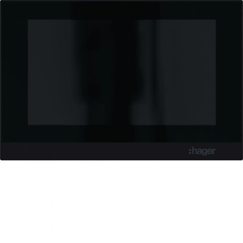 Hager Innenstation video IP intercom view, sw