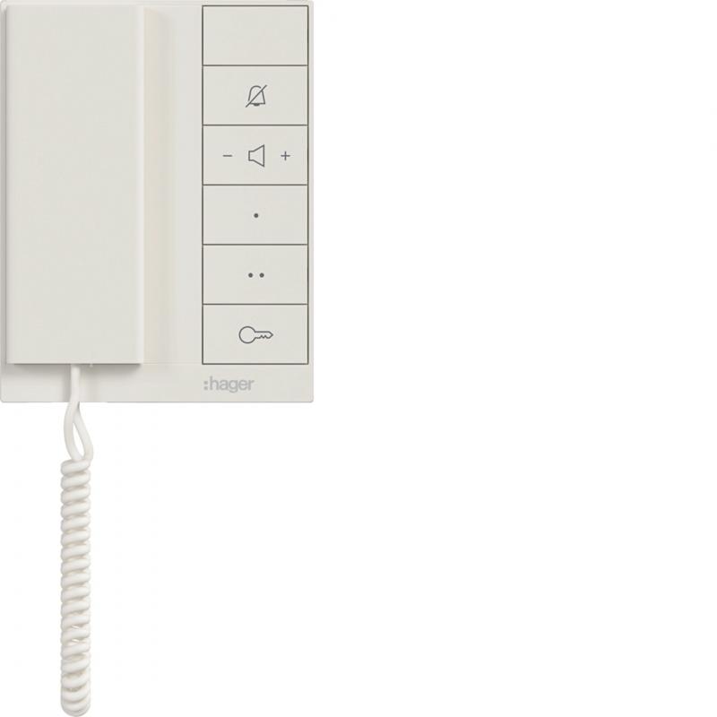 Hager Innens. aud. IP Hörer intercom speak, ws