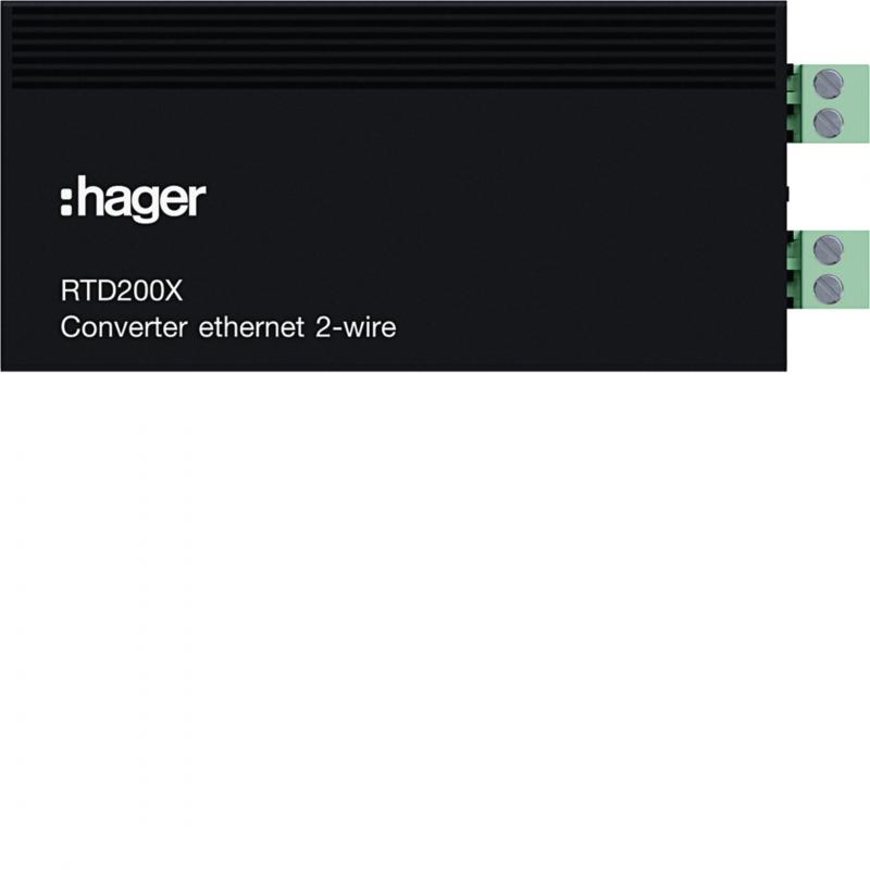 Hager IP Konverter CAT auf 2Draht, intercom