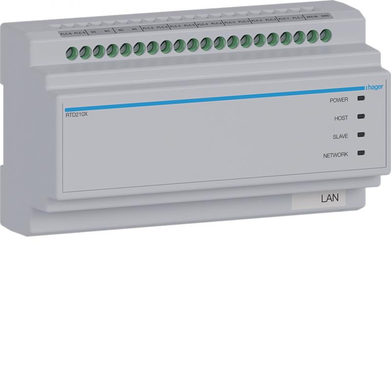 Hager 2Draht IP Systemswitch 6-fach, intercom