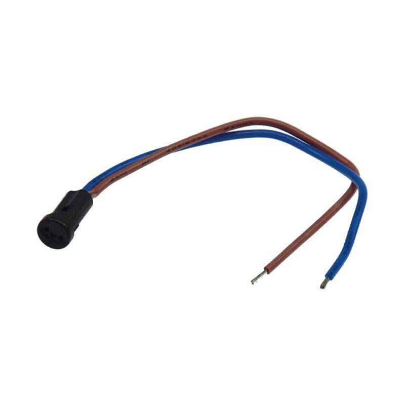 ChiliTec G4 Lampenfassung "Mini" rund, max 12V/50W, 15cm Kabel