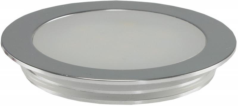 ChiliTec LED Boden Einbauleuchte "EBL Slim WW" IP67,1W, 50lm, Alu matt, warmweiß, Ø55mm