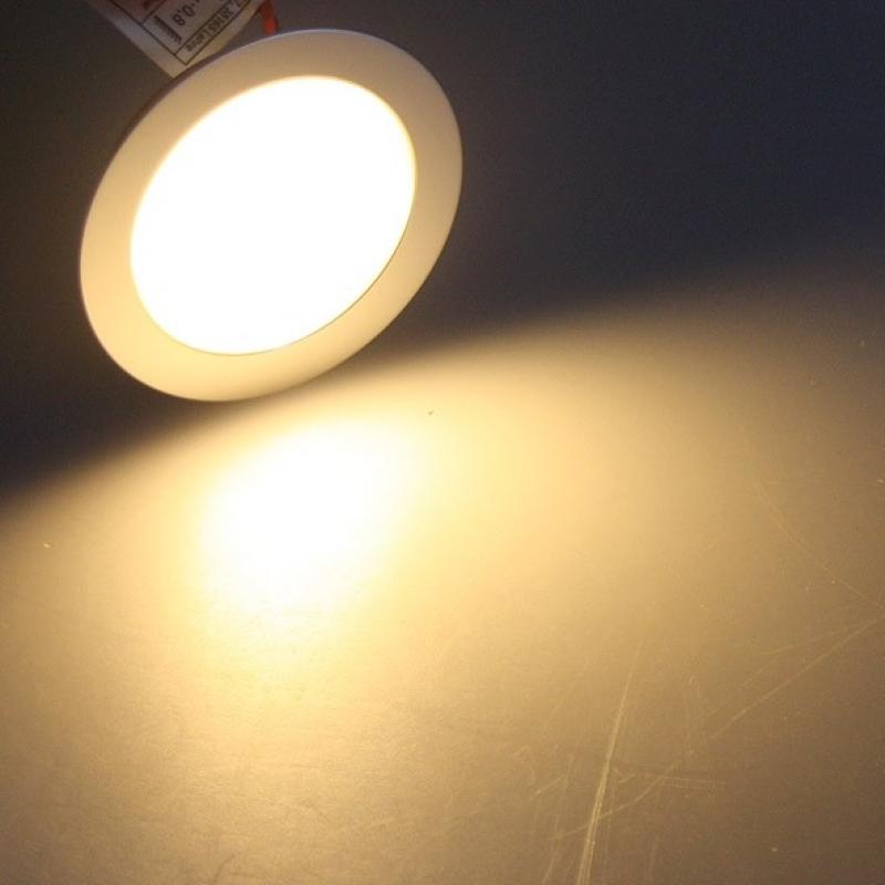 ChiliTec LED Boden Einbauleuchte "EBL Slim WW" IP67,1W, 50lm, Alu matt, warmweiß, Ø55mm