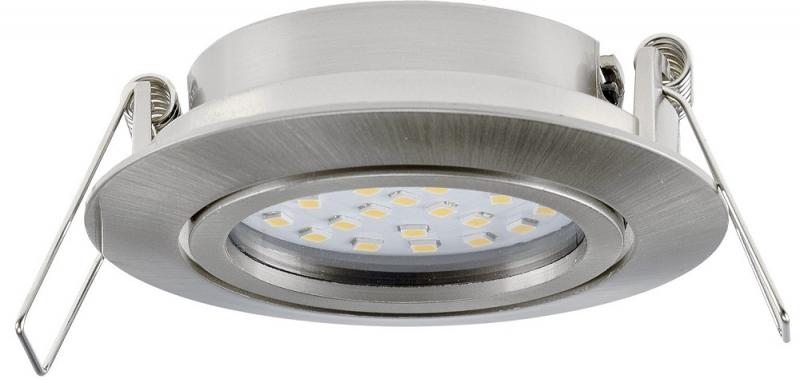 ChiliTec LED-Einbauleuchte "Flat-26" neutralweiß 80x26mm, 3W, 390lm, Edelstahl gebürstet