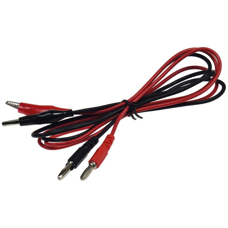 ChiliTec Prüfkabelsatz für Netzgeräte rot / schwarz, 2-teilig, ca. 50cm