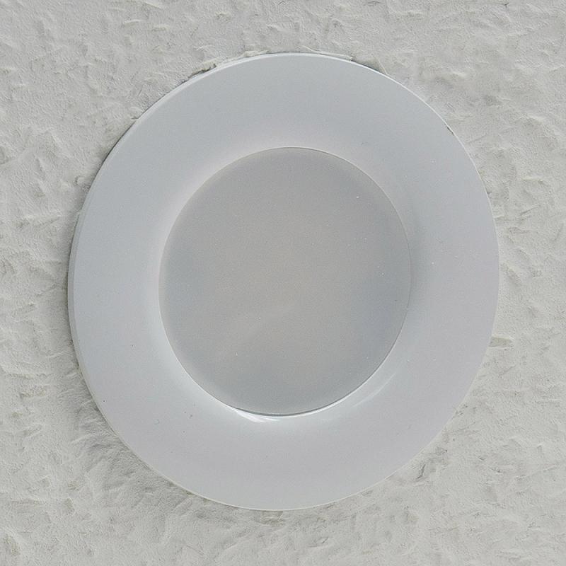 ChiliTec LED-Einbauleuchte "Flat-30 FR-R" 4200K Ø85x30mm, 5W, 500lm, IP44, rund, weiß