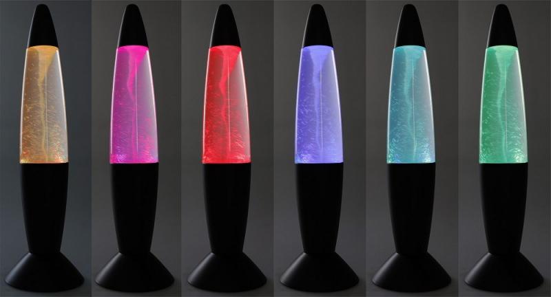 LED Dekoleuchte TORNADO, 37cm Farbwechsel, 5V/ Batterie, Schwarz