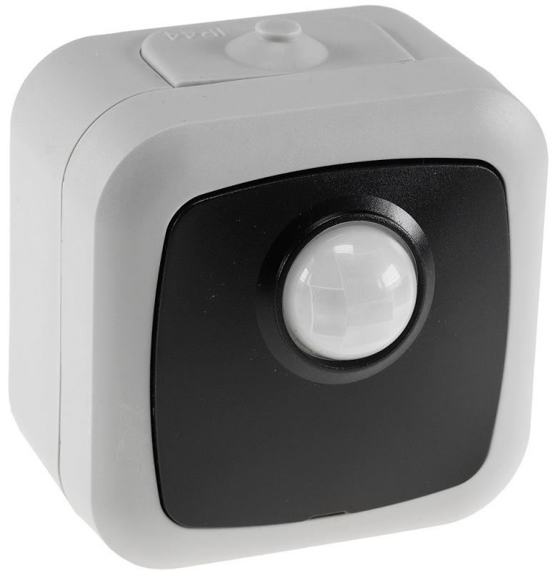 ChiliTec Feuchtraum PIR Bewegungsmelder, IP54 250V~, 2-500W, inkl. AP-Rahmen, grau
