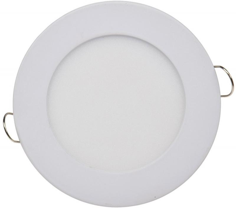 ChiliTec LED Licht-Panel "QCP-12R", Ø 12cm 230V, 6W, 503 Lumen, 2900K / warmweiß