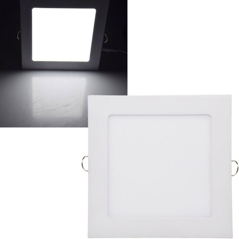 ChiliTec LED Licht-Panel "QCP-17Q", 17x17cm 230V, 12W,1164 Lumen,4200K / neutralweiß