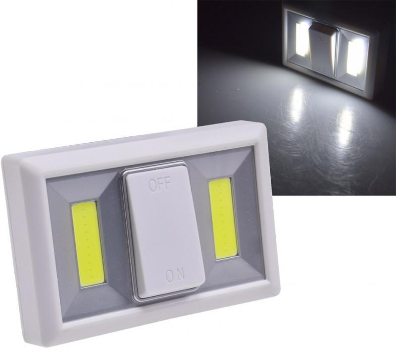 ChiliTec LED Klebeleuchte "CTK2 COB" Batteriebetrieb, 240lm, 6000k, Magnet