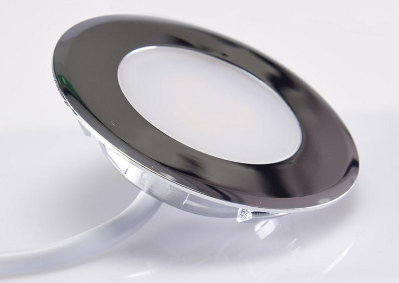 ChiliTec LED-Einbauleuchte "EBL-HV65si", silber 230V, 2W, 4000K, 150lm, neutralweiß